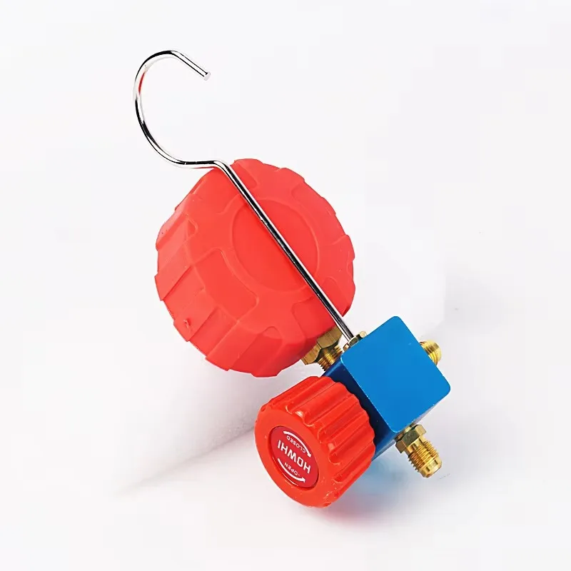 Popu para medidor de pressão de ar condicionado manômetro e válvula manometro para r22 r134a r404a 500/800psi manômetro refrigerante manomete