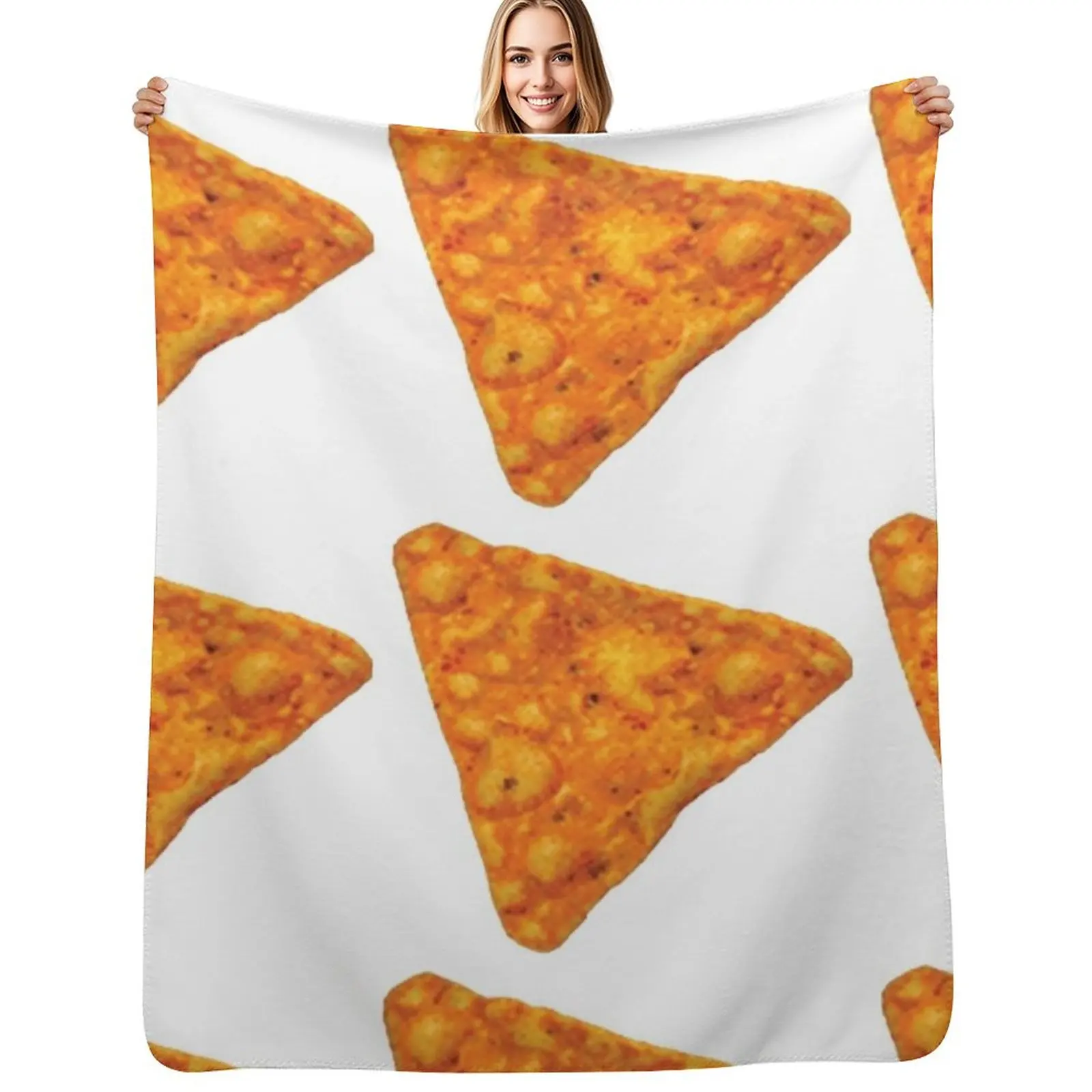 

dorito tortilla chip Throw Blanket Cozy Light Blanket for Travel Camping Picnic