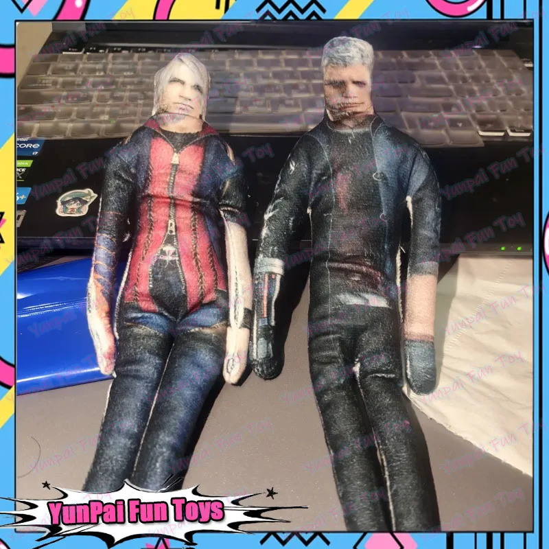 Devil May Cry Nero 30cm Weiche Plüschfigur Anime-Figur Ornament Heim- und Zimmerdekoration Schönes Geschenk für Spieleliebhaber
