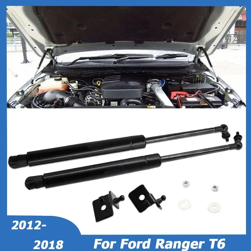 

For Ford Ranger T6 2012-2018 Mazda BT50 Front Engine Hood Gas Strut Support Lift Spring Shock Bar Rod Bracket Car Accessories