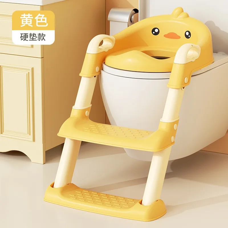 Stepped Children's Toilet Foldable Storage Foot Stool Multi-functional Toilet Boy Girl Baby Toilet Training Kids WC with Ladder