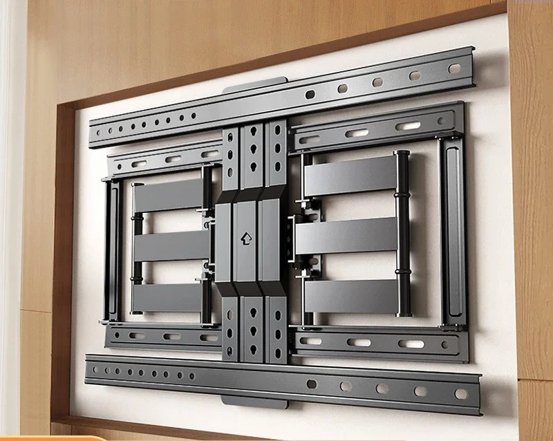 Ultra-thin TV telescopic hanger rotating wall bracket embedded, suitable for 7585 inches such as Hisense Skyworth TCL