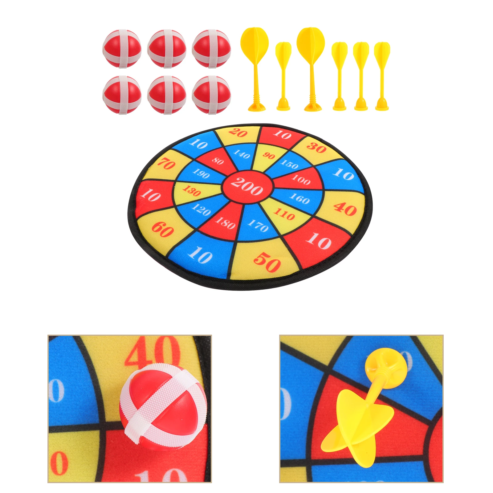 

13 Pcs Toys Kids Game Flocking Cloth Plastic Target Board Shooting Outdoor Activity Toys Brightly Colored Lightweight Eco