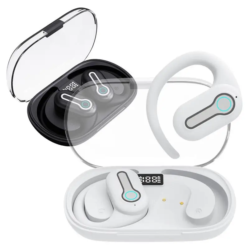 Wireless Headset Waterproof Open Ear Cordless Headphones Bluetoot-h Earbuds Earphones & Headphones Cell Phone Earpiece For PC