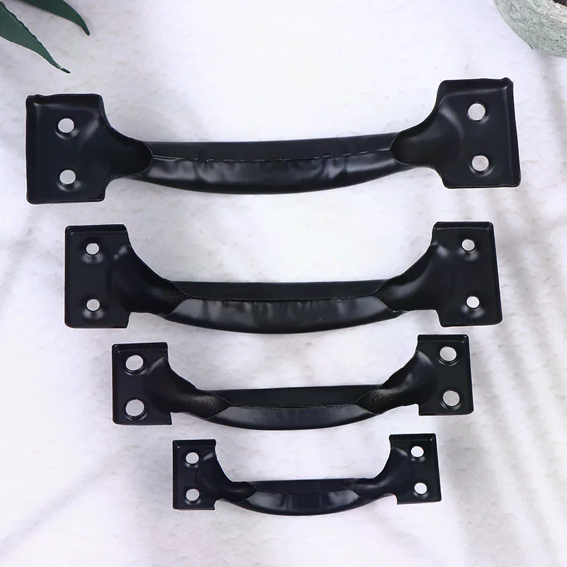 2 قطعة مقبض الباب + 8 قطعة مسامير مقبض الباب الحديد مقبض البوابة سحب ل انزلاق أبواب الحظيرة بوابات المرآب حظائر نافذة تسحب المقبض