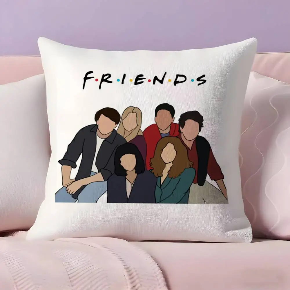 غطاء وسادة كلاسيكي لبرنامج تلفزيوني F-Friends، غطاء وسادة فائق النعومة وصديق للبشرة، سحابة مثل الراحة وسحاب مخفي