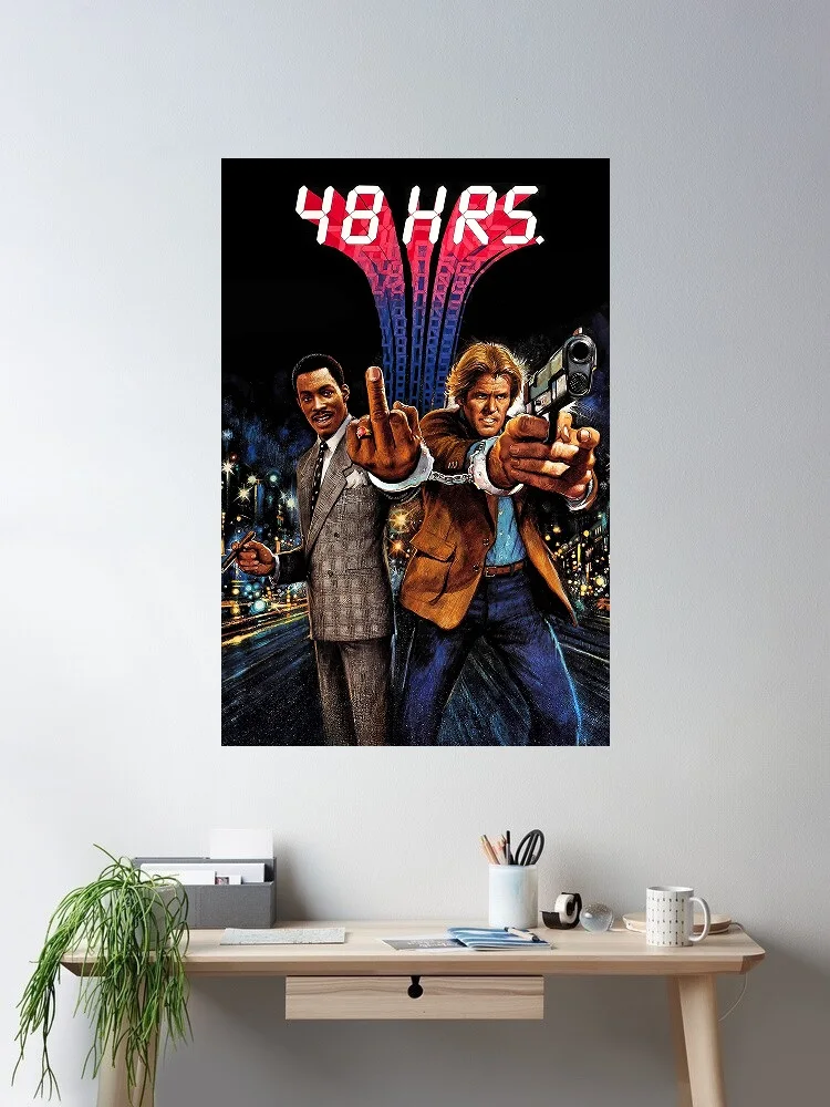 

48 Hrs Movie, Art Print Silk Poster Home Wall Decor