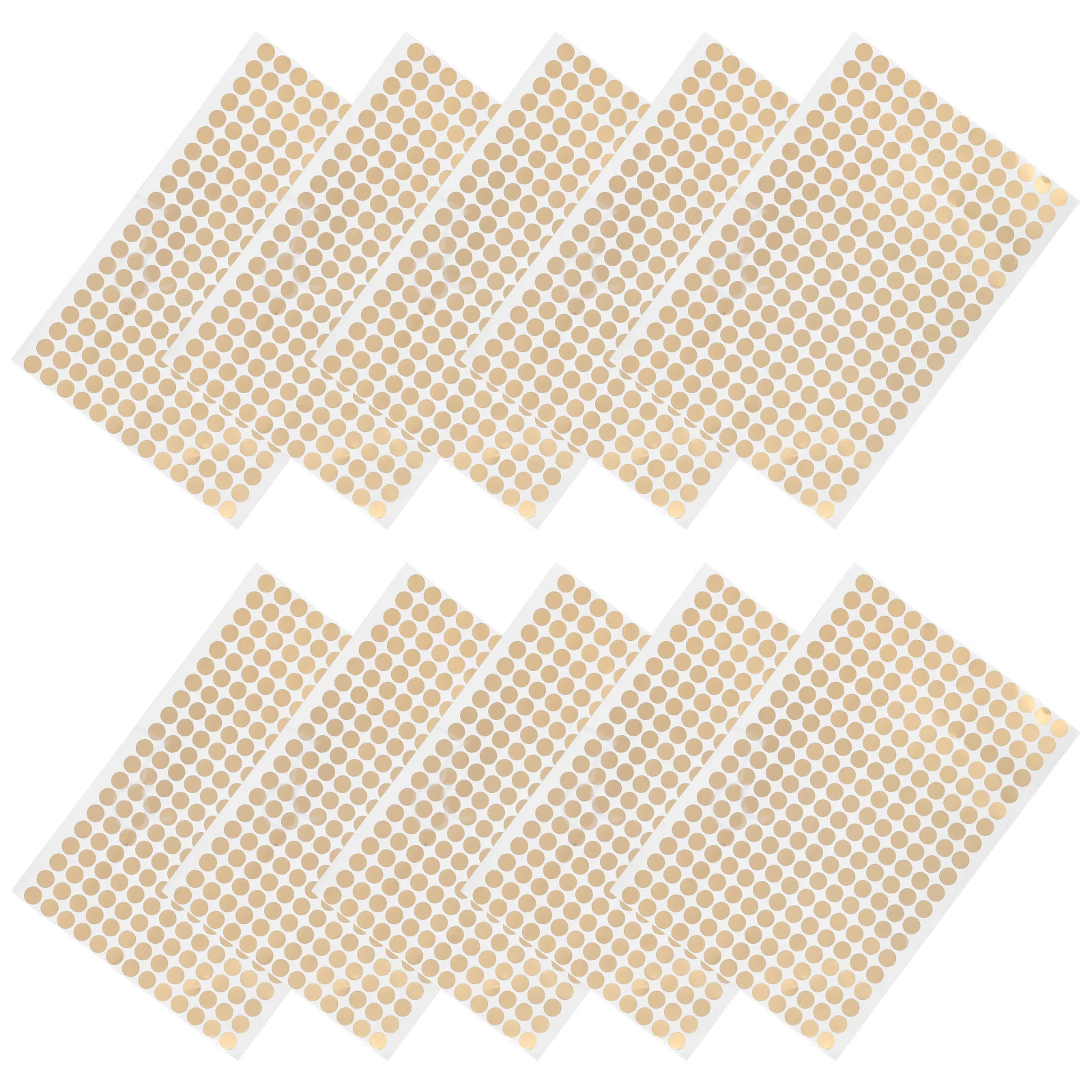 Gold Copperboard Label Stickers Round Adhesive Dot Stickers For Sealing Coding Sorting Gift Boxes Envelopes Packaging