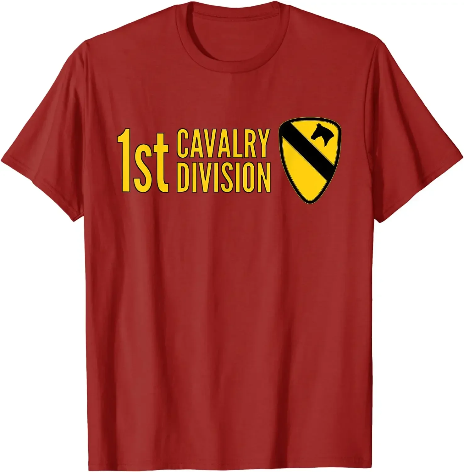 1st Cavalry Division Army First Team Fort Hood Us Usa T-Shirt Short Sleeve Casual Cotton O-Neck Summer Men Tees
