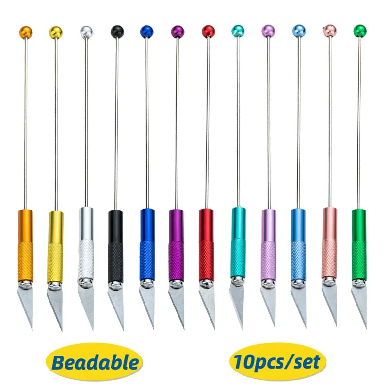 

10 шт., нож для резьбы по дереву из бисера «сделай сам», пленка для мобильного телефона, студенческая резка из бумаги, нож для резьбы ручной работы, многофункциональные ножи для резьбы