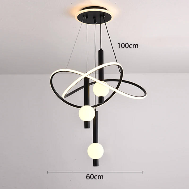 Moderne LED-hanglamp kroonluchter voor eetkamer woonkamer plafondlamp 3 kleuren dimbare binnenverlichting home decor lamp