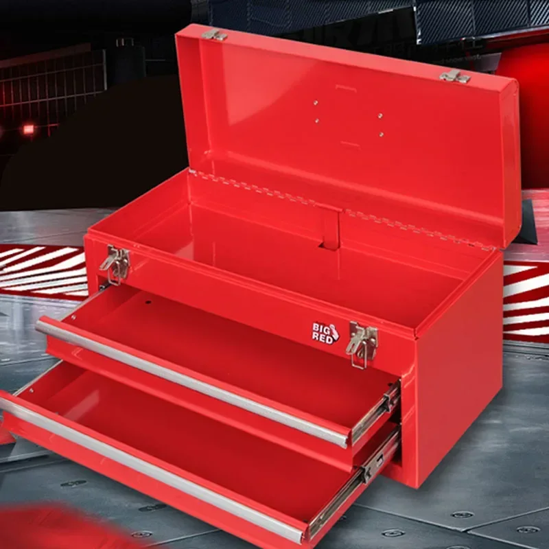 Portable Toolbox Household Set Portable Repair Multi-function Drawer Double-layer Combination Tool Storage Box