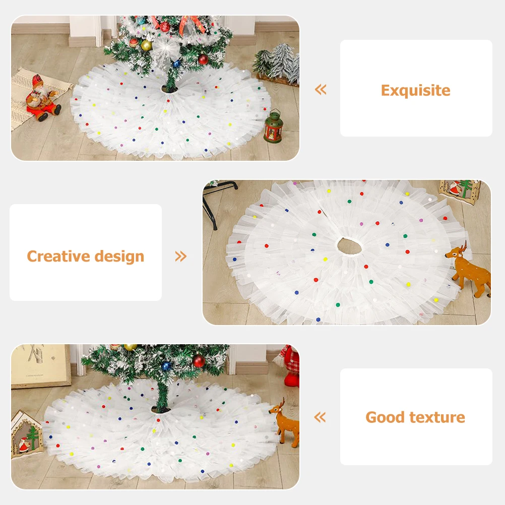 

Premium Christmas Skirt Festive Decor Large Round Xmas Tree Apron Waterproof Holiday Party Supply Tree Mat For Indoor