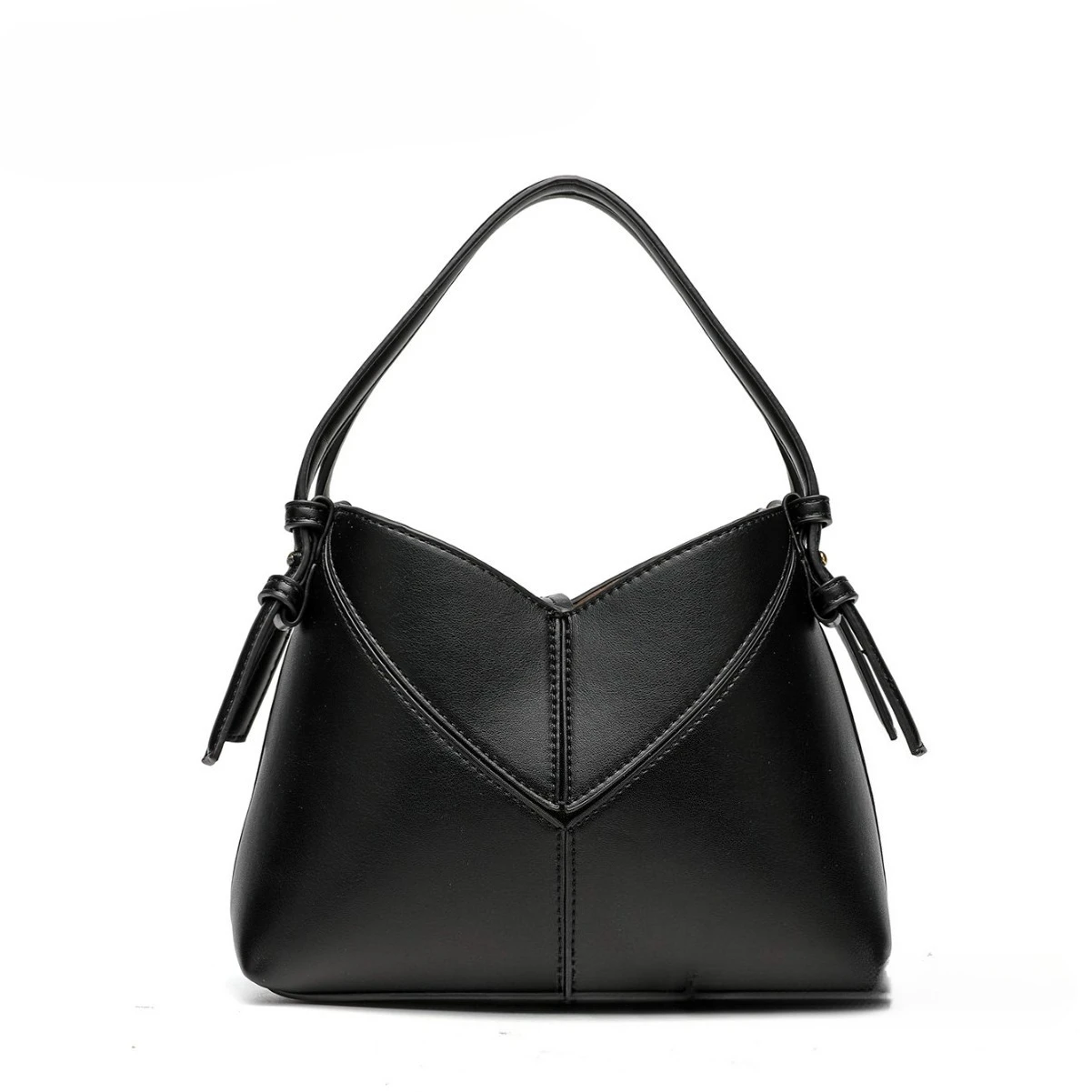 

Шикарная компактная сумка-тоут 2025 года, трансформируемая сумка через плечо с верхней ручкой для женщин, авангардный кошелек «день-ночь», веганская кожаная мини-сумка