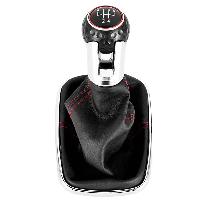 New Car 5/6 Speed 12mm Gear Shift Knob Lever Shifter Gaiter Boot for Volkswagen VW Golf Bora Jetta GTi MK4 Interior Accessories