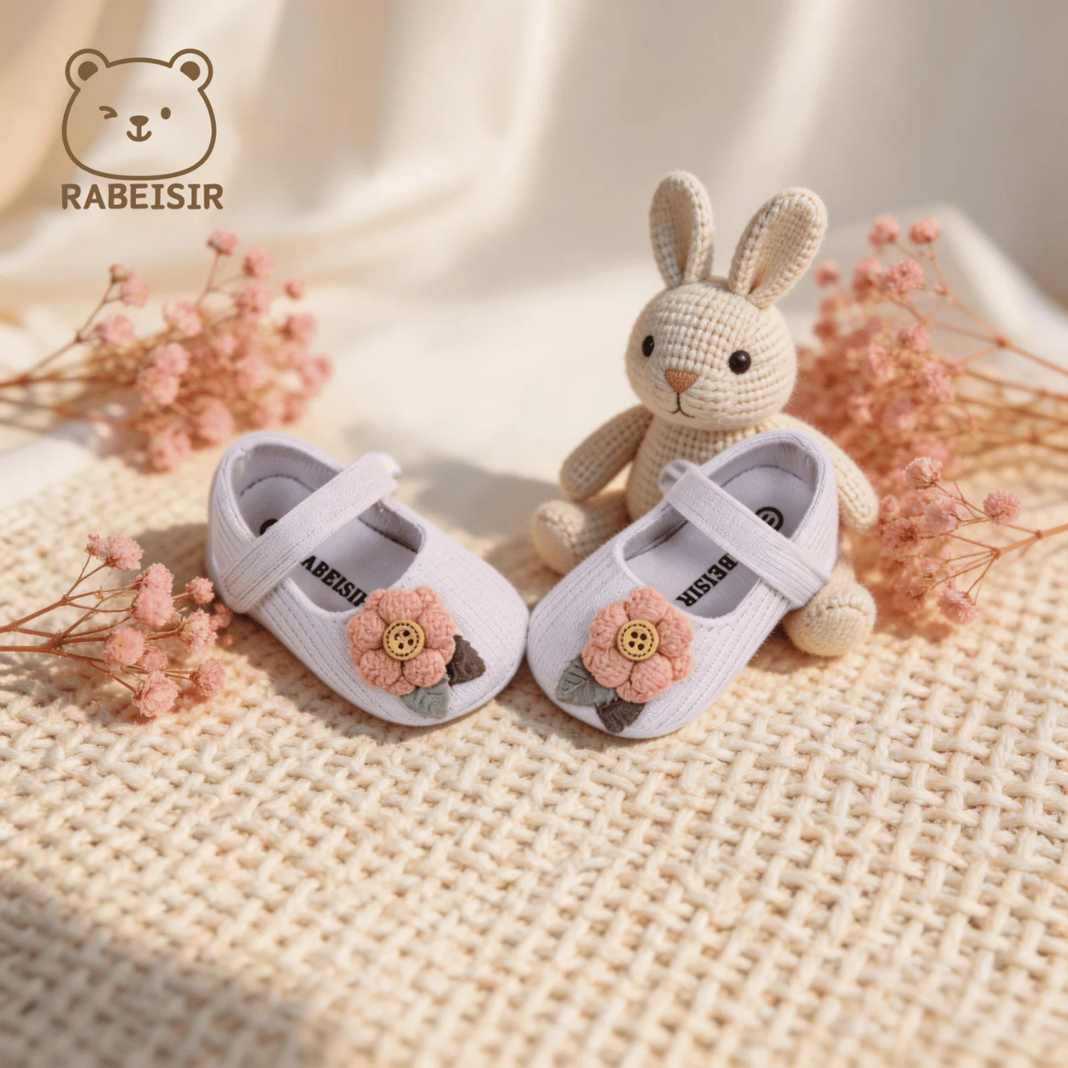 Baby-Stufen-Schuhe für Babys, erstes Paar Kleinkind-Schuhe, Babyschuhe, atmungsaktiv, rutschfest, modische Mädchen-Schuhe im Prinzessinnen-Stil – Detail 18
