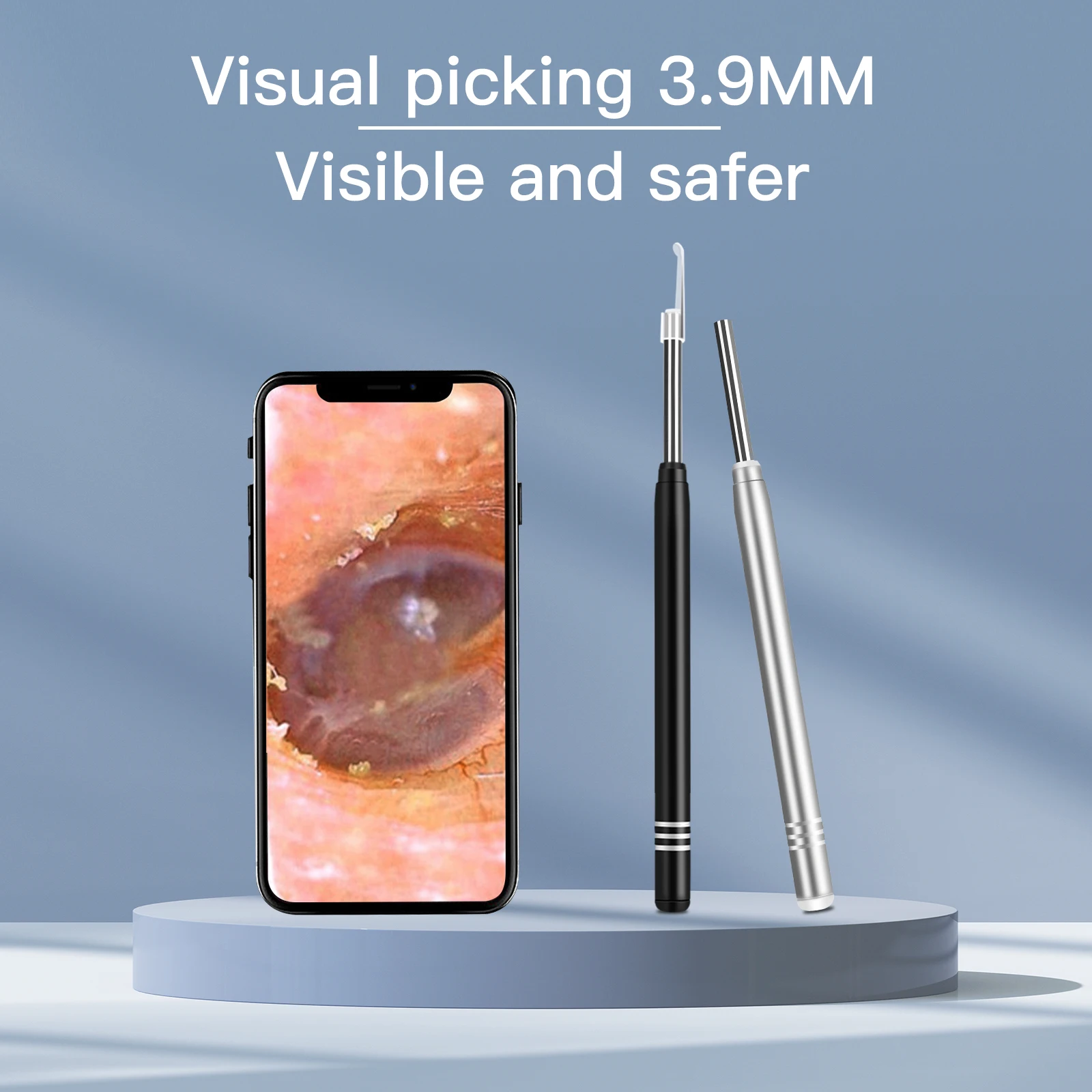 

3.9mm 3in1 USB Earpick Endoscope Ear Wax Removal OTG CMOS Borescope Inspection Otoscope Digital Microscope