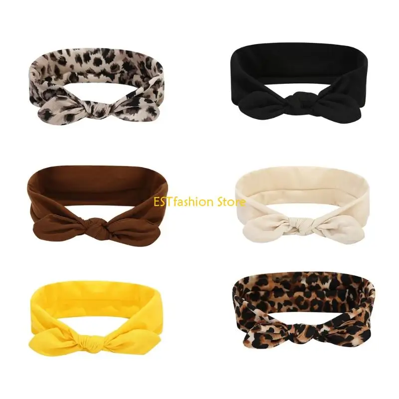 

Y5GC Elastic Hair Band Gentle Stretch Knotted Hairband For Adult and Teens Sport Skincare Workout And Casual Use Headwear