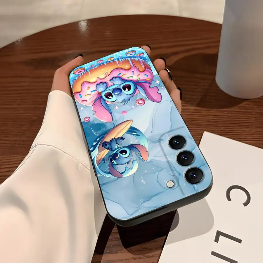 เคสโทรศัพท์ลายดิสนีย์ สติทช์ แองเจิล สำหรับ Samsung Galaxy S23 FE S24 Plus S25 Ultra S22 S24+ S25+ S9 S21 S20