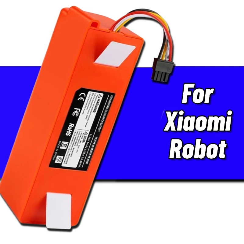 

14.4V 12800mAh Robotic Vacuum Cleaner Replacement Battery For Xiaomi Roborock S55 S60 S65 S50 S51 S5 MAX S6 Parts