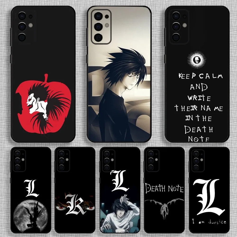 

L-Lawliet D-Death Note Phone Case For Samsung S24,S21,S22,S23,S30,Ultra,S20,Plus,Fe,Lite,Note,10,9,5G Black Soft Cover