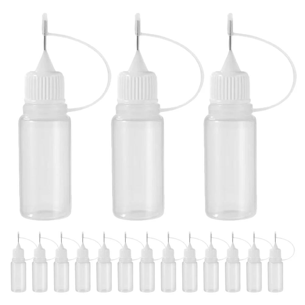 

30 Pcs Squeeze Bottles Bottled Small Oil Empty Lotion Paint Glue Machine Containers for