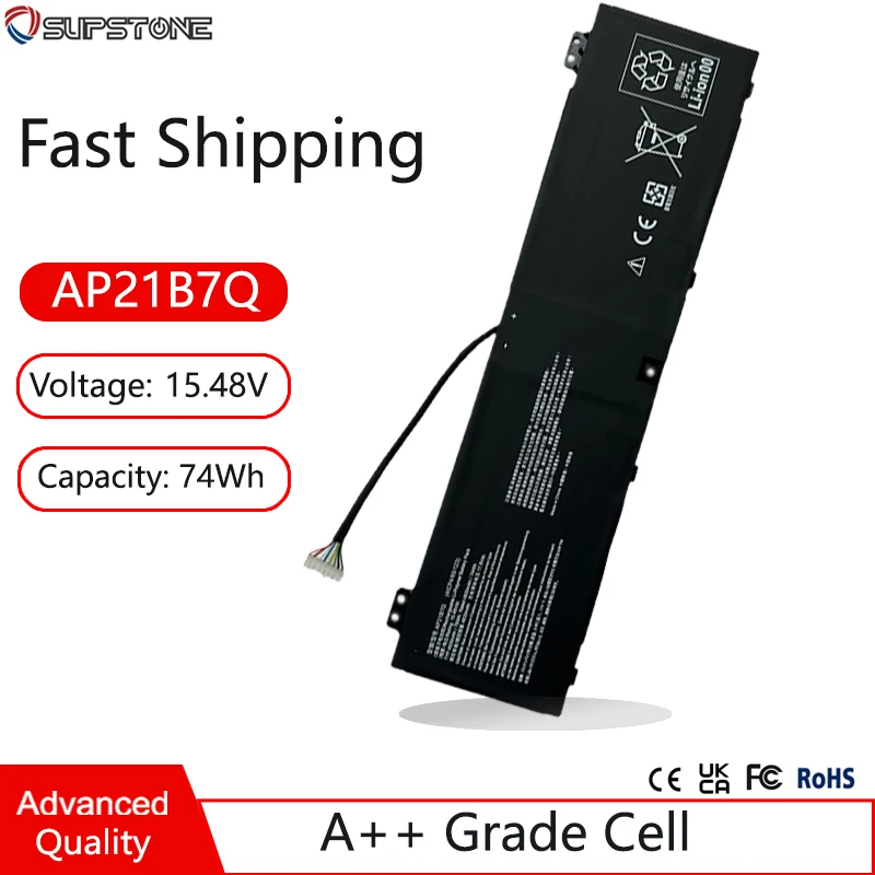 AP21B7Q Laptop Battery For Acer Predator TRITON 300 SE PT314-52S N22Q8 PT314-51 SFX16-61G SFX14-71G KT.00407.014 4ICP4/65/123