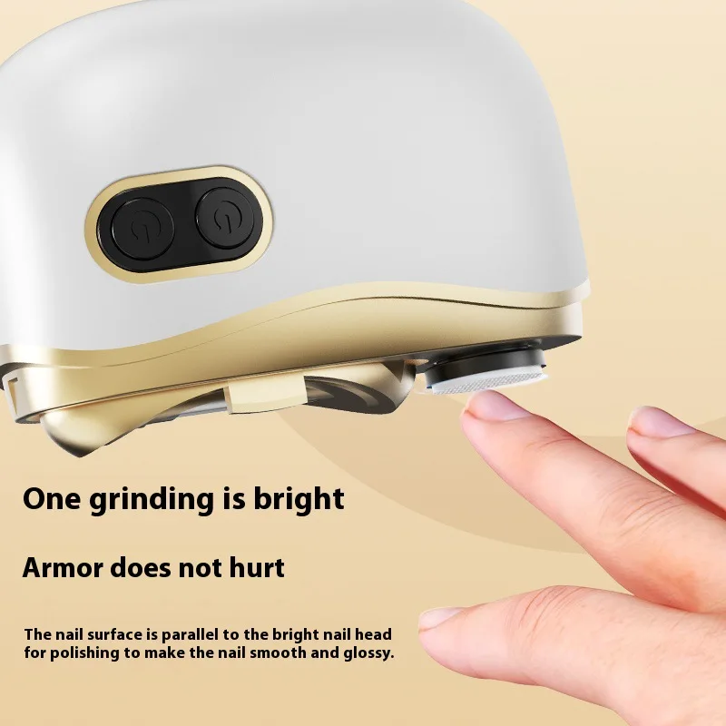 2 In 1 Electric Nail Clipper Polisher, Electric Nail Polishers With Light , File Organizers, Adult Baby Fingernail Toe Scissors