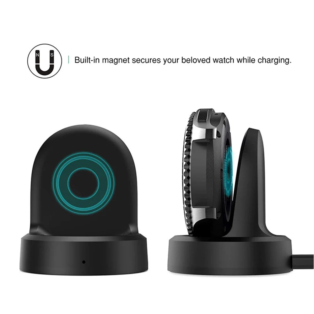 Wireless Smart Magnetic Watch Charger for Samsung Gear S3 Portable Charging Dock Cradle Classic Frontier Chargers Dropshipping