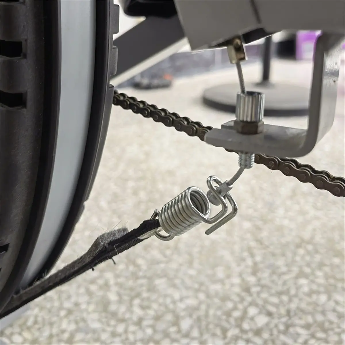 ABST Exercise Bike Power Resistance Belt Resistance Belt Gym Portable Home Indoor Use Practical Exercise Bike Friction