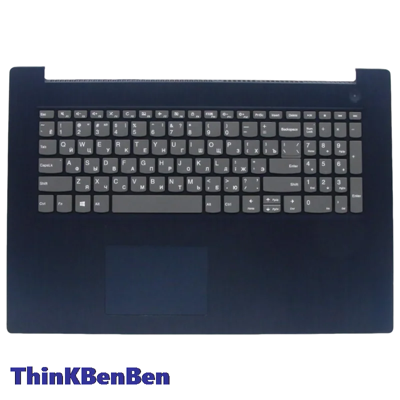 Ru Russisch Blauw Toetsenbord Hoofdkast Palmsteun Shell Cover Voor Lenovo Ideapad 3-17ada05 Iml05 Are05 Iil05 5cb 0x56786