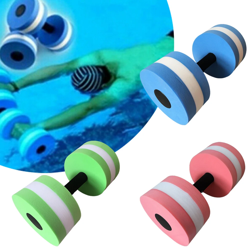 

Aqua Exercise Barbell, Fitness Pool Water Swimming Aqua Dumbbell, EVA Foam Aquatics Dumbbell For Strengthening Upper Body