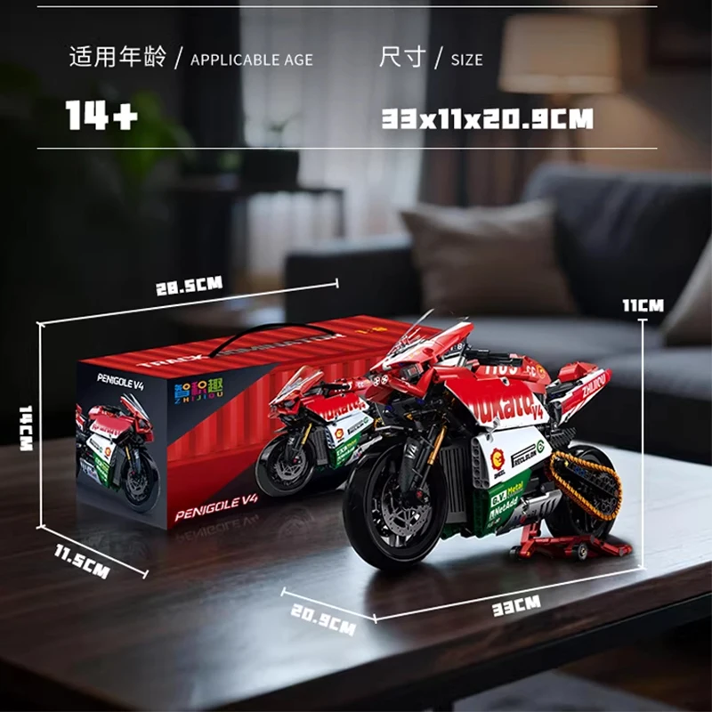 

Доставка от 3 до 7 дней: MG02 MOC Классическая модель мотоцикла, конструктор, блоки для сборки, головоломка, подарки на Рождество, игрушка для самостоятельной сборки для детей