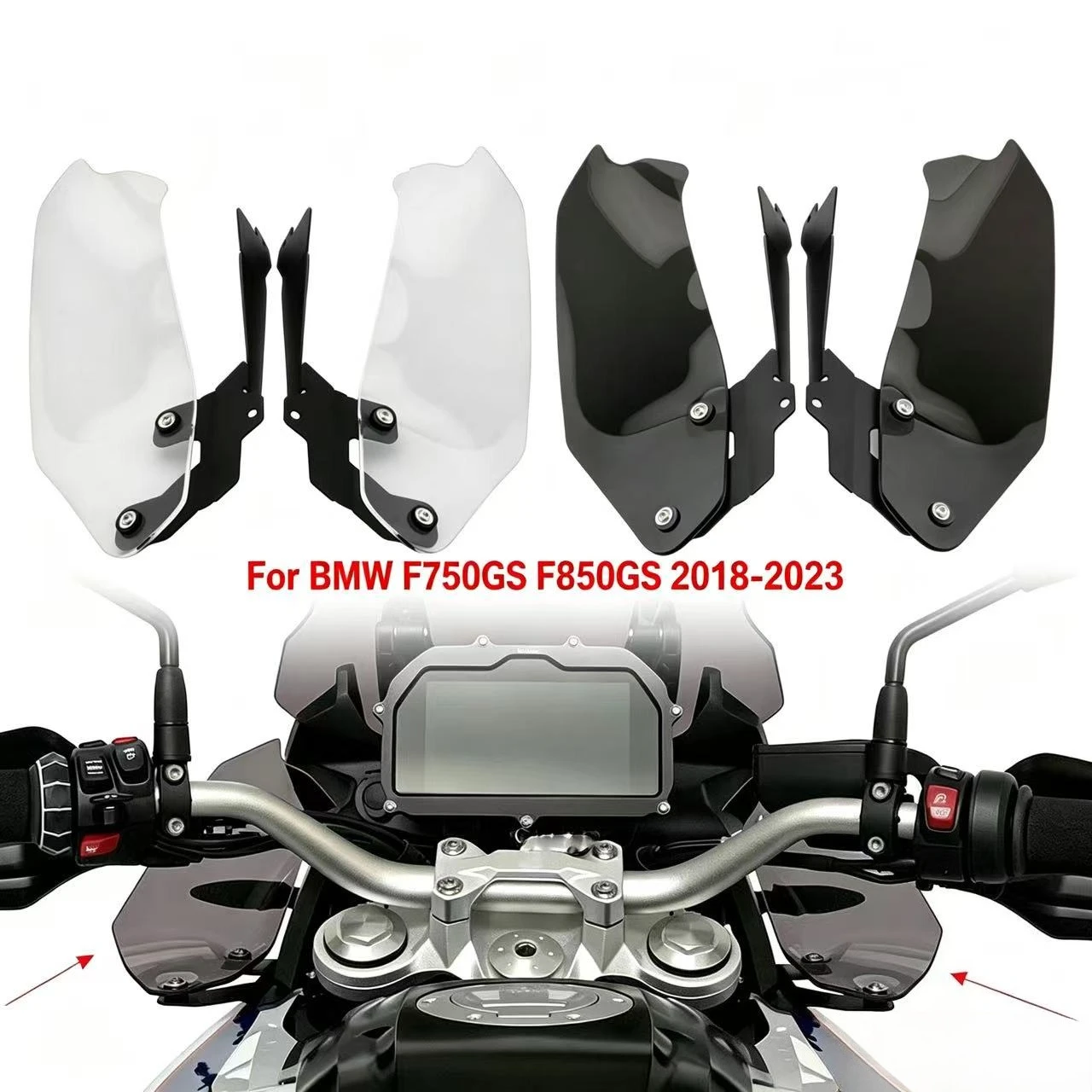 

For BMW F750GS F850GS 2018 - 2023 Motocycle Accessories Windshield Windscreen Panel Wind Deflector Side Wind Deflector