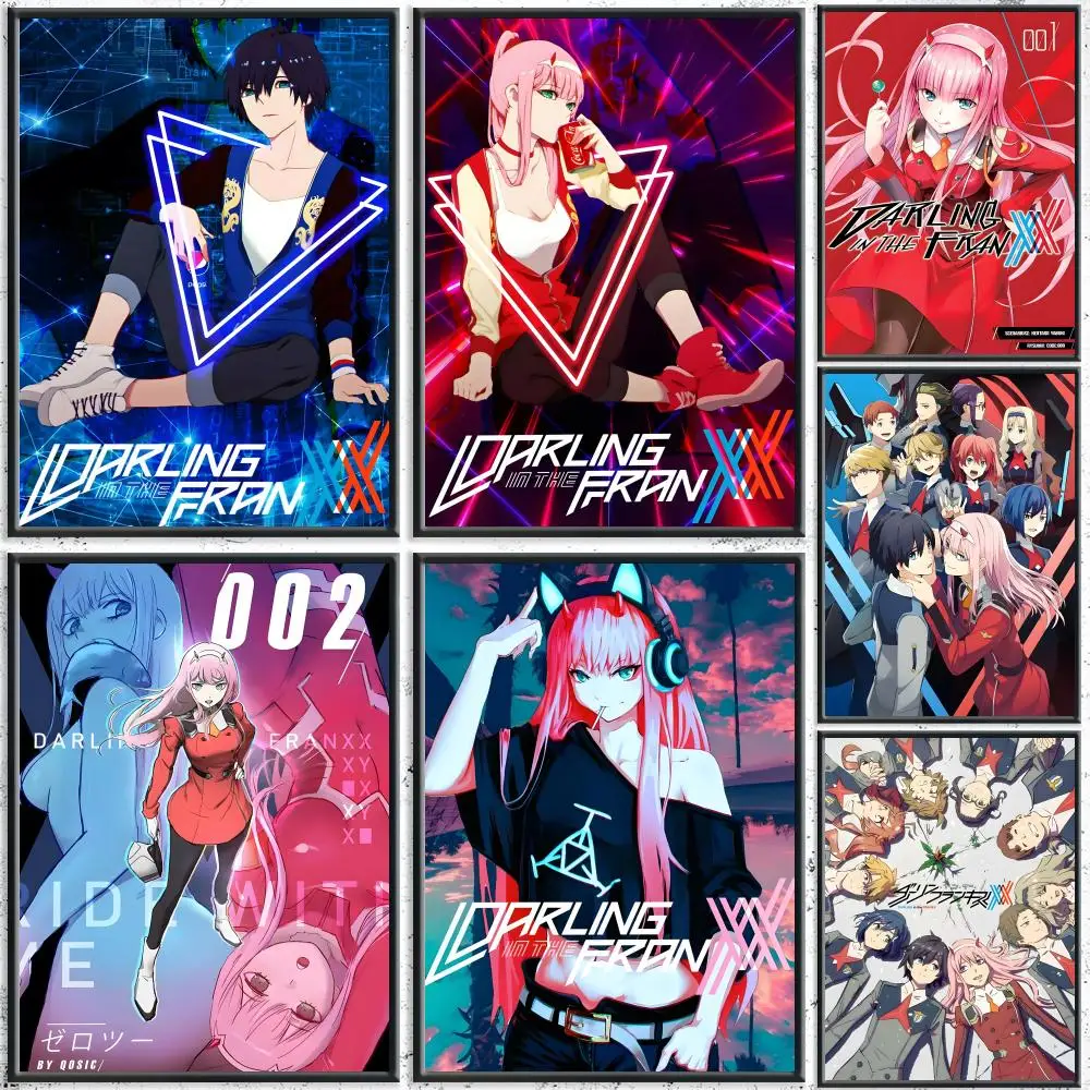 Japan Anime DARLING In The FRANXX Painting Calligraphy HD Canvas Poster Crease Free Waterproof All Space Wall Decor