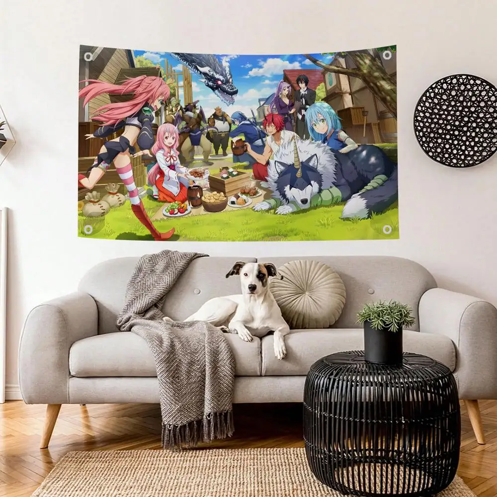 That Time I Got Reincarnated As A Slime Flags Decoration Flag Indoor Outdoor Hanging For Bedroom Living Room Bar Garden Party