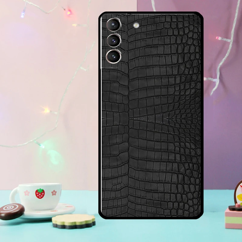 Crocodile Pattern Print Case For Samsung Galaxy S21 S20 FE S22 S23 S24 Ultra Note 10 Plus Note 20 S8 S9 S10 Cover image 2