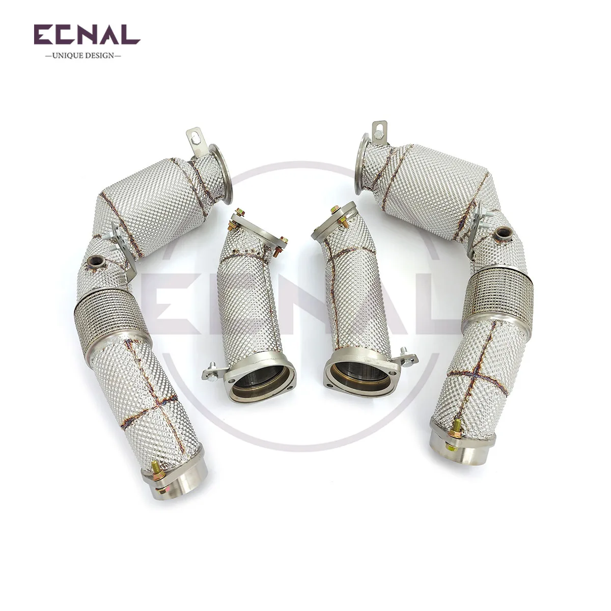 

Ecnal Exhaust System for BMW M5 G90/G99 S68 4.4T V8 High Quality 304 Stainless Steel Exhaust Downpipe & Front Pipe