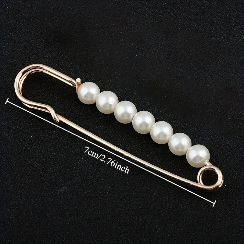 2pcs Brooch Anti-exposure Waistband Fixing Buckle Anti-pearl Safety Pin Multifunction Brooches for Women Waist Buckle image 6