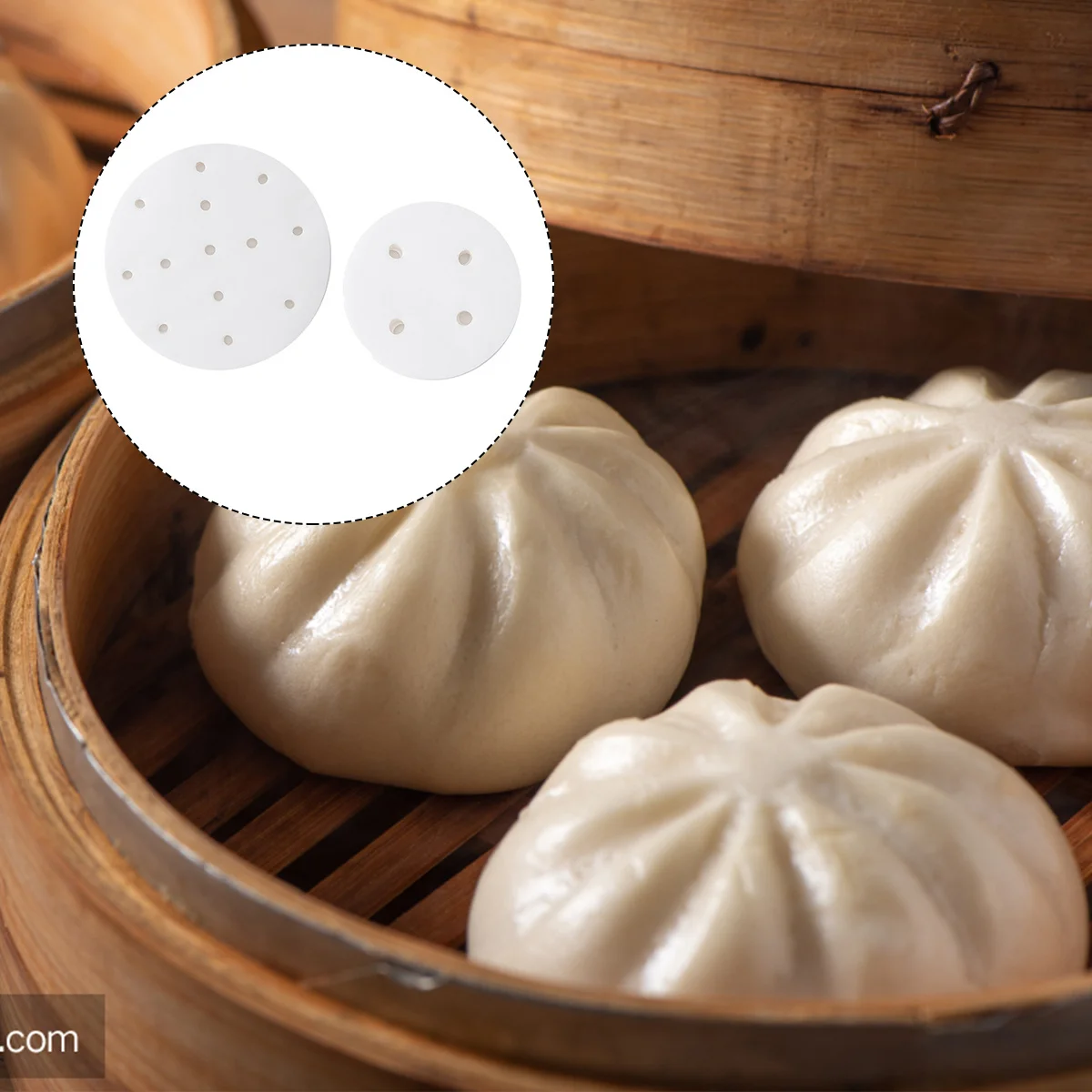 

Liners Disposable Perforated Baking For Bamboo Steamer Non-Stick Steam Pad Cooking Mat Steamer Paper Bbq Silicone Oil