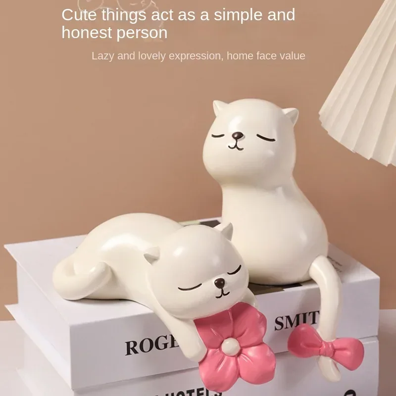 

Creative Cute Cat Statue Ornaments, Modern Home Decoration,Porch,Living Room,Bedroom,Desktop,Shop,Window Decoration,Resin Crafts