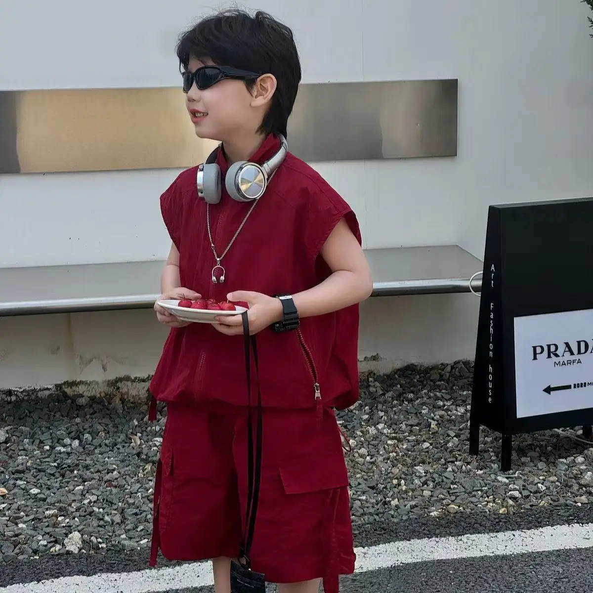 

Children's Clothing Boys Summer 2025 New Handsome Children's Summer Two Piece Set Thin Boys Trendy Clothes