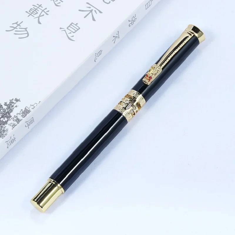 DIXSG Metal Signature Pearl Pen Gift Pen Neutral Pen Black Water Pen Office Supplies