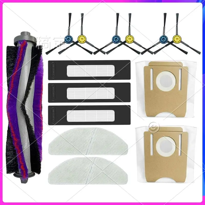 AU-Fit For Midea S8+ Plus CLIEN T24, Thinkair RV50 Pro Replacement Parts Accessories Main Side Brush Filter Mop Dust Bag