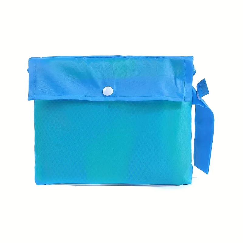 1pc Large Mesh Beach Tote Bag Foldable Quick-Dry Lightweight Durable Nylon with Fixed Shoulder Straps for Travel Camping Beach view 6