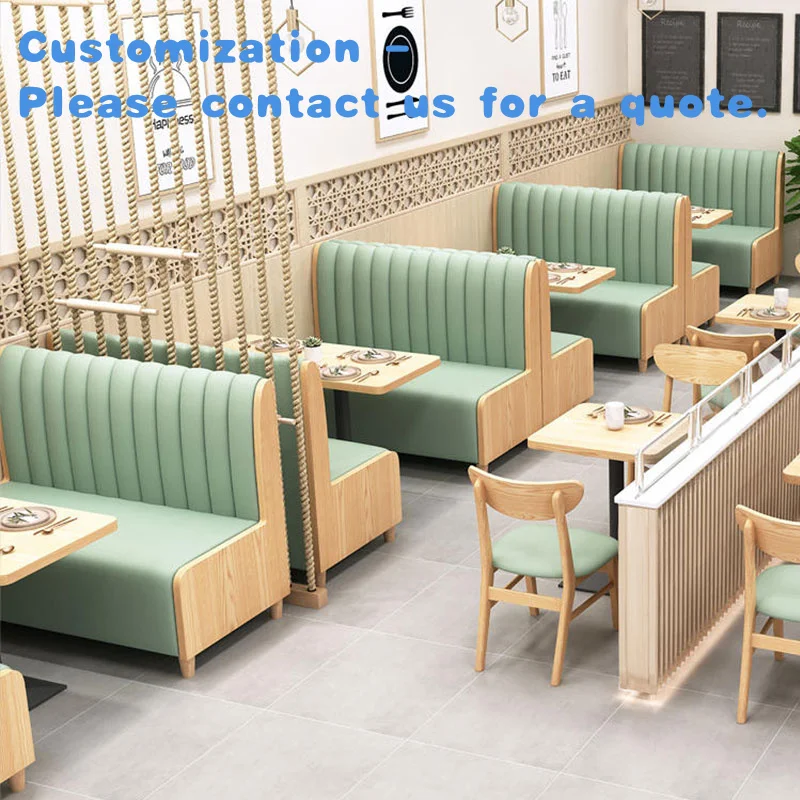 

На заказ. Набор мебели для ресторана из цельного дерева, горячие продажи, простой современный стиль, коммерческий индивидуальный обеденный диван для кафе, отеля