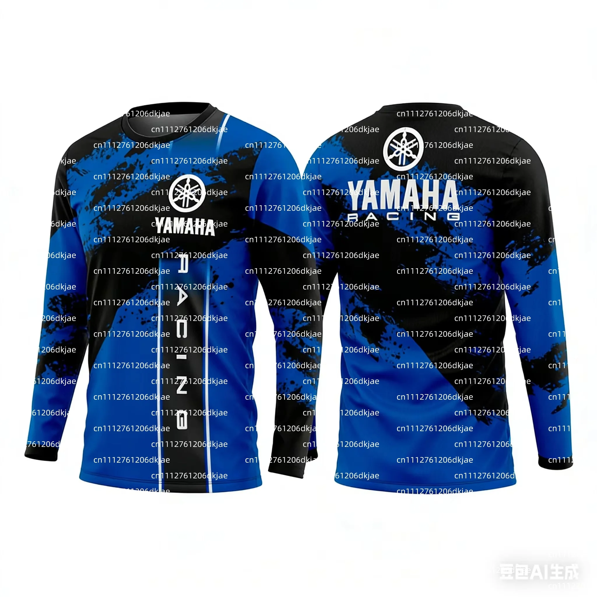 2026 Summer New YAMAHA W2RC Racing Cycling Suit Men's Off-road Motorcycle Sports Fast Drying Long Sleeved Loose Plus Size Jersey