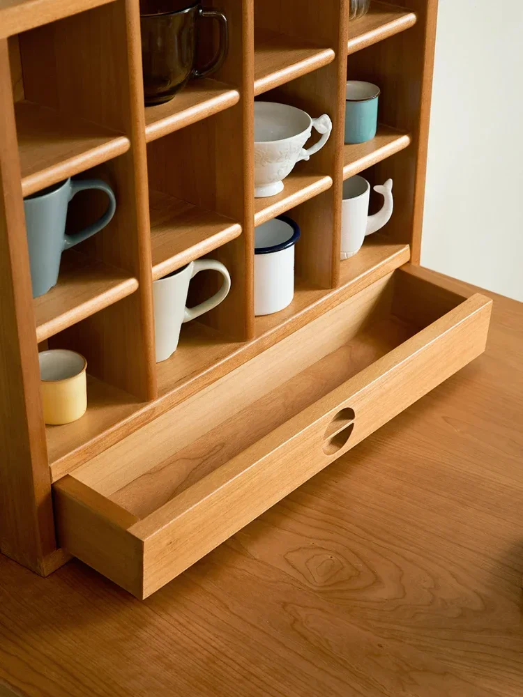 Cup Draining Board Cherrywood Cup Display Stand