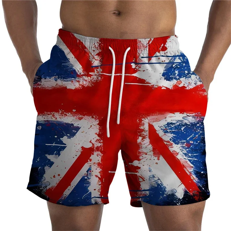 USA UK National flagge 3d gedruckt kurze Hosen für Männer Zeichnung muster lässige Strands horts schnell trocknen Badehose coole Boards horts