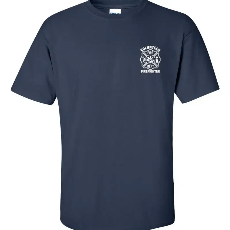 Volunteer Firefighter Fire Fighter MALTESE Badge FRONT ONLY Men's T Shirt 285